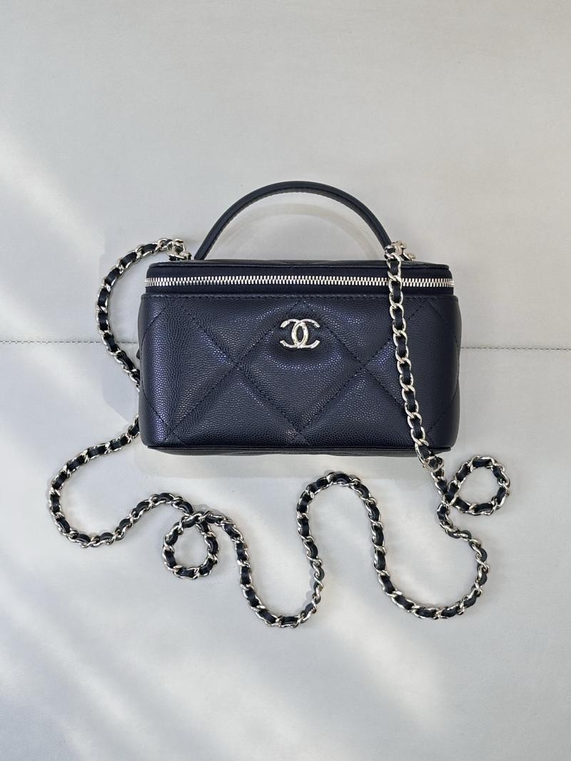 Chanel Long Vanity With Chain Black AP4933