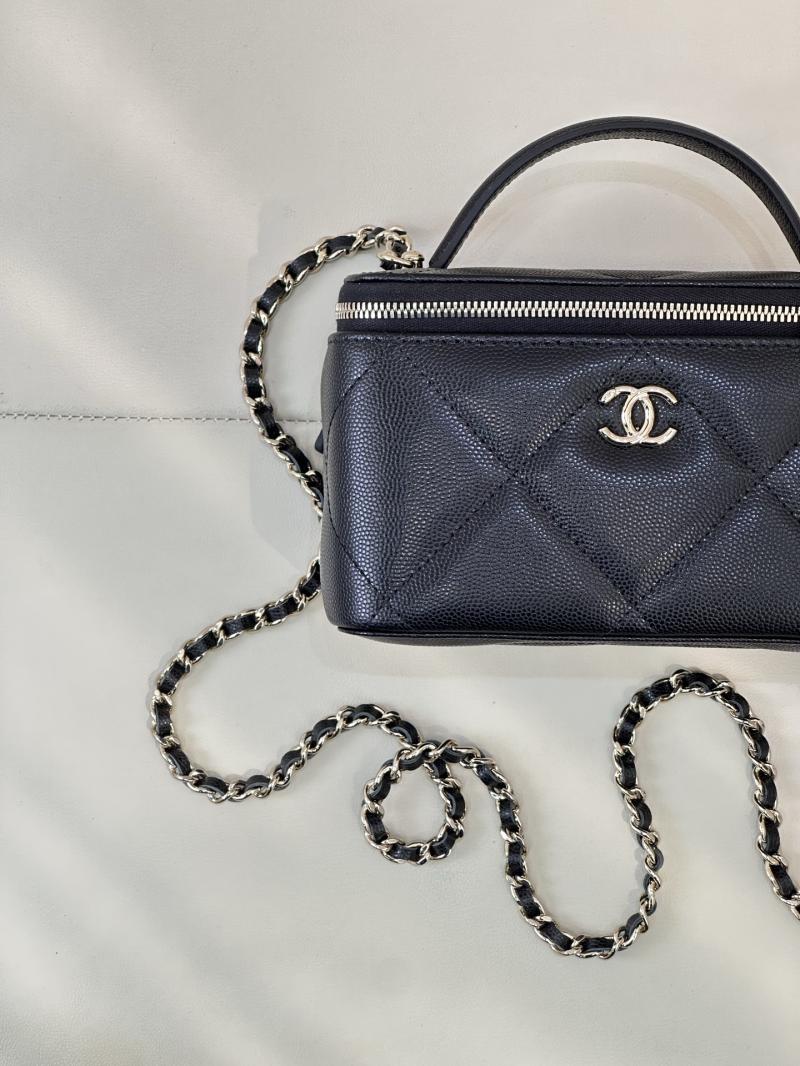 Chanel Long Vanity With Chain Black AP4933