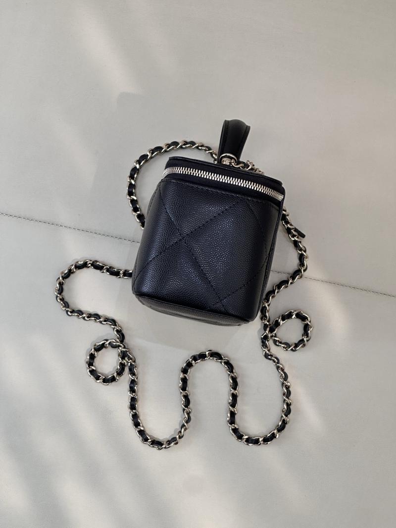 Chanel Long Vanity With Chain Black AP4933