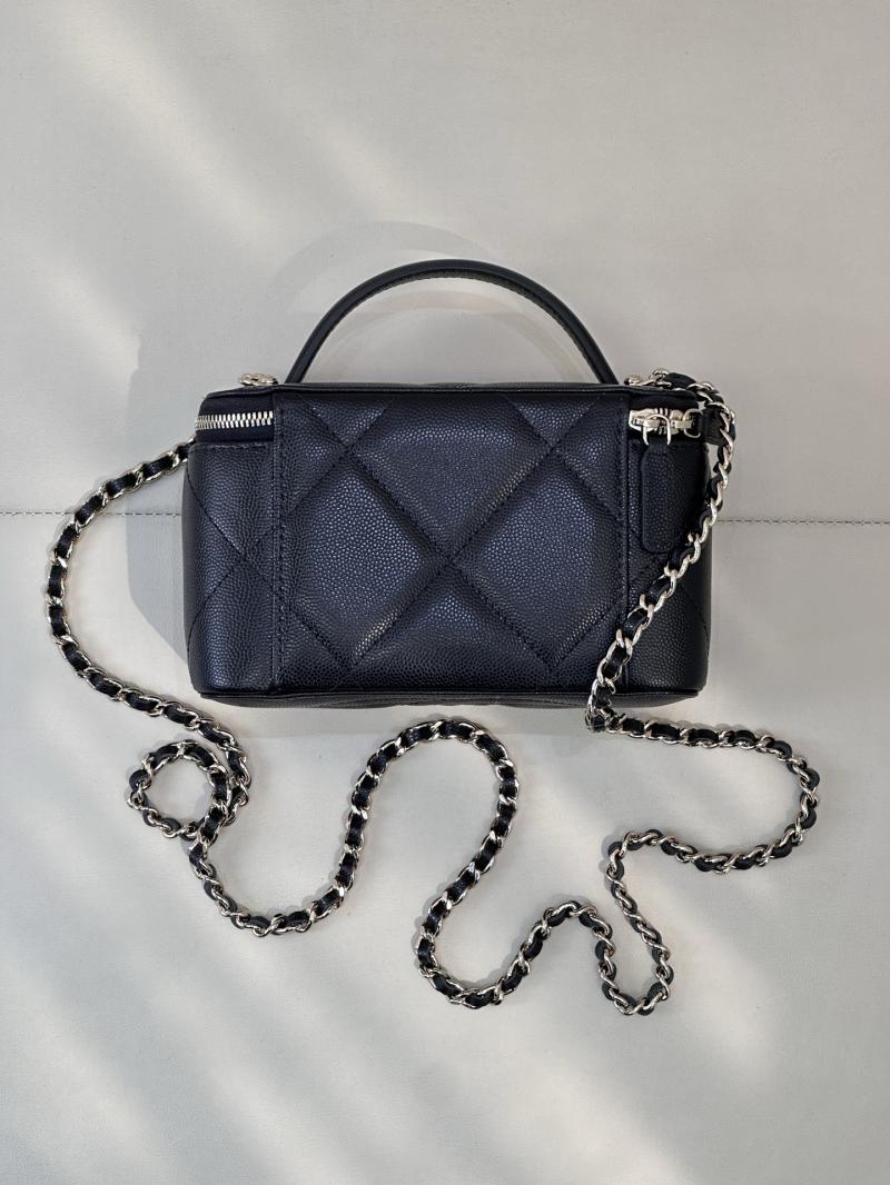 Chanel Long Vanity With Chain Black AP4933