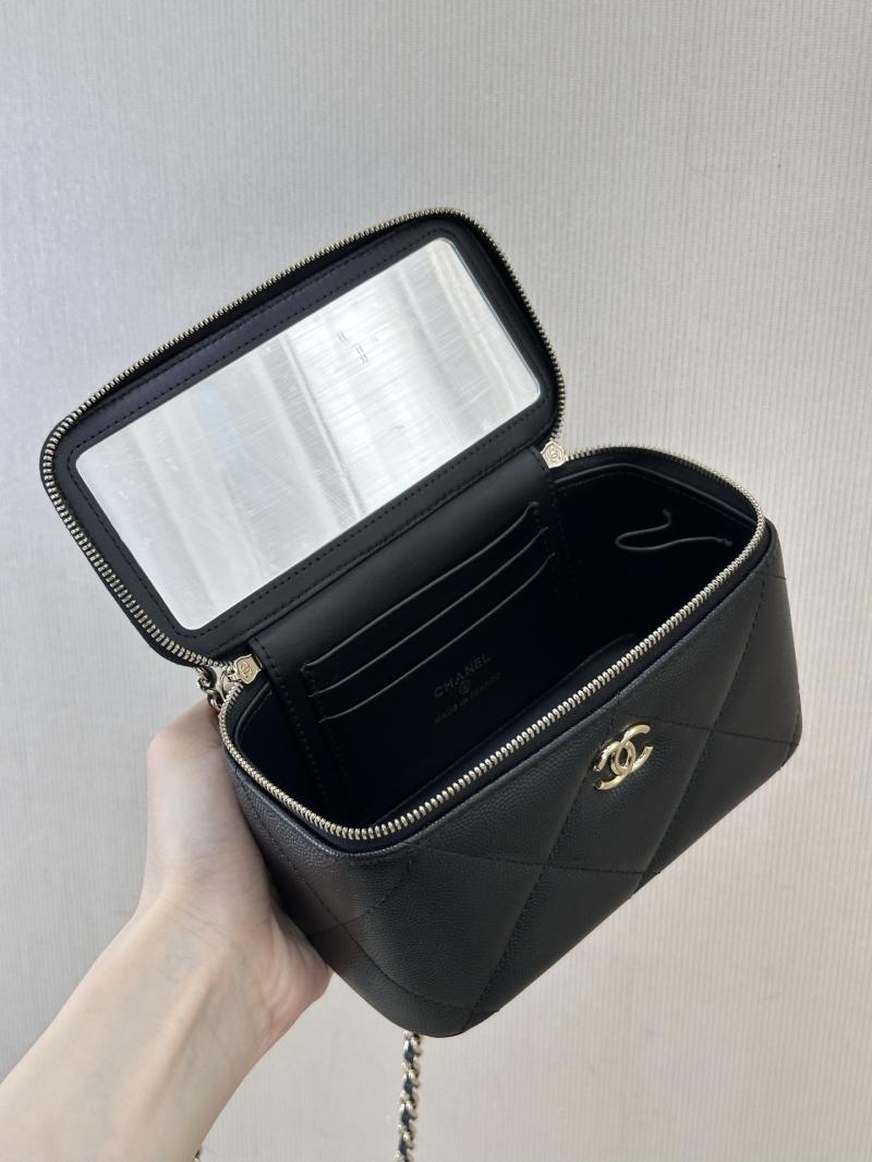 Chanel Long Vanity With Chain Black AP4933
