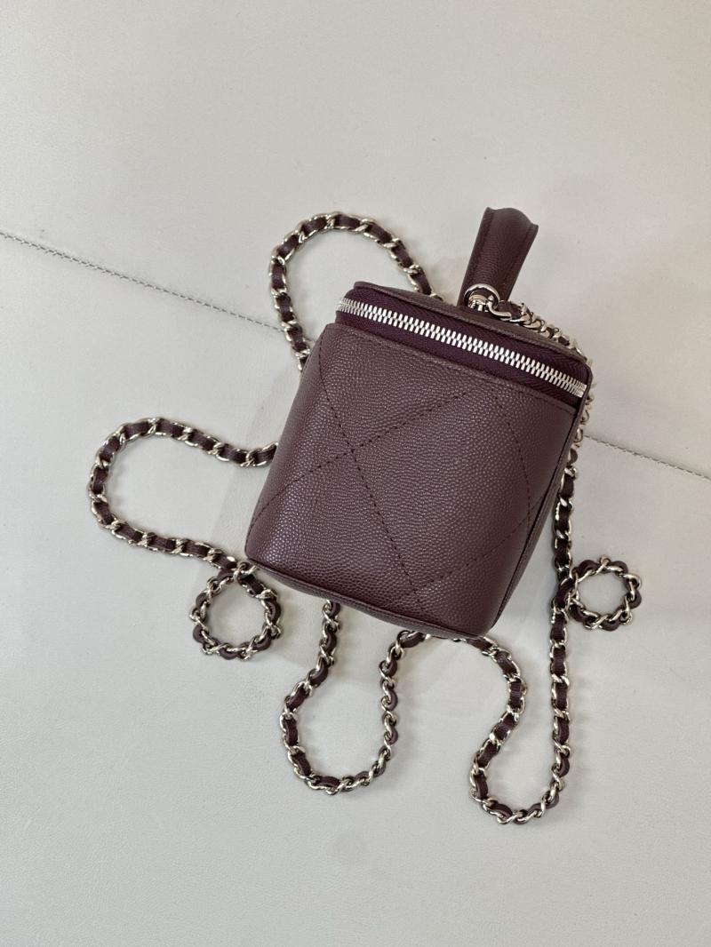 Chanel Long Vanity With Chain Burgundy AP4933