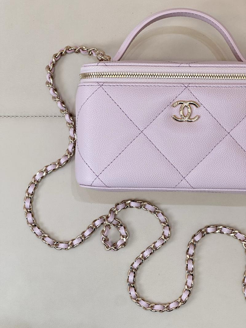 Chanel Long Vanity With Chain Pink AP4933