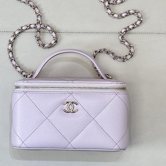 Chanel Long Vanity With Chain Pink AP4933