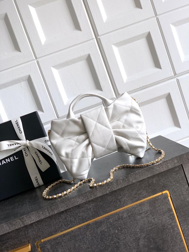 Chanel Mini Bow Bag White AS5849