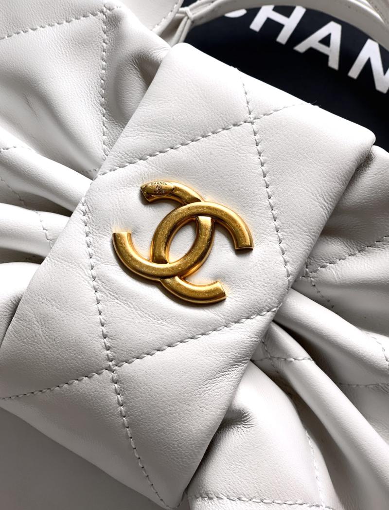 Chanel Mini Bow Bag White AS5849