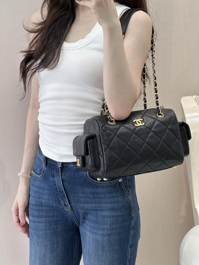 Chanel Small Bowling Bag Black AS5792