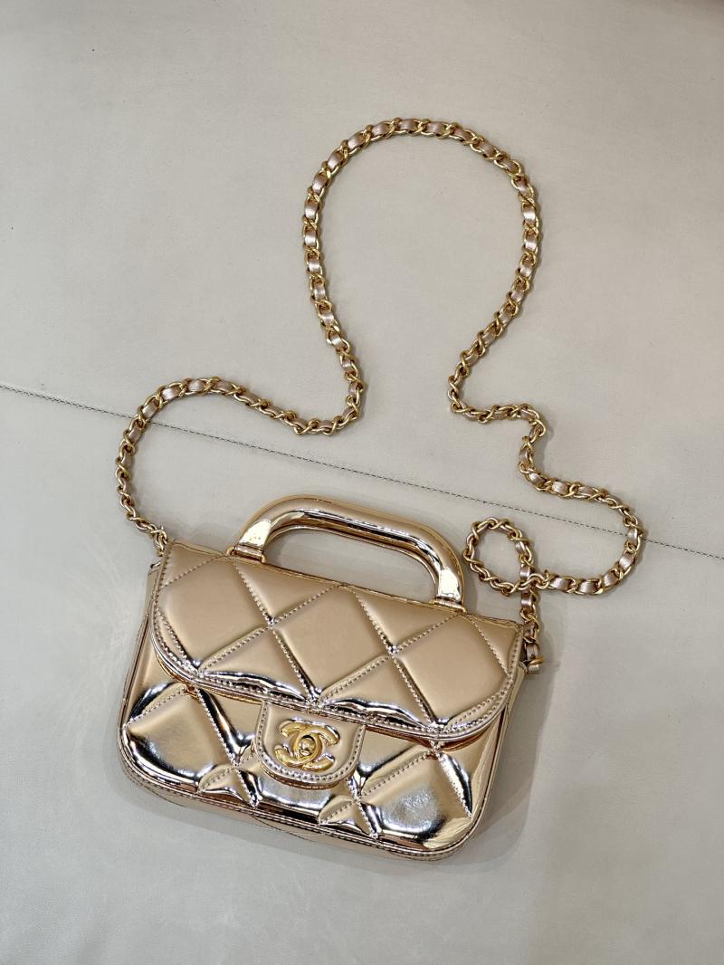 Chanel Small Clutch with Chain Light Gold AP4892