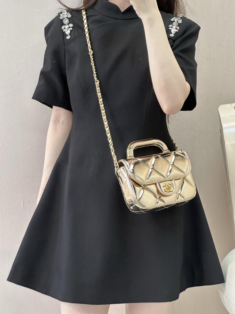 Chanel Small Clutch with Chain Light Gold AP4892