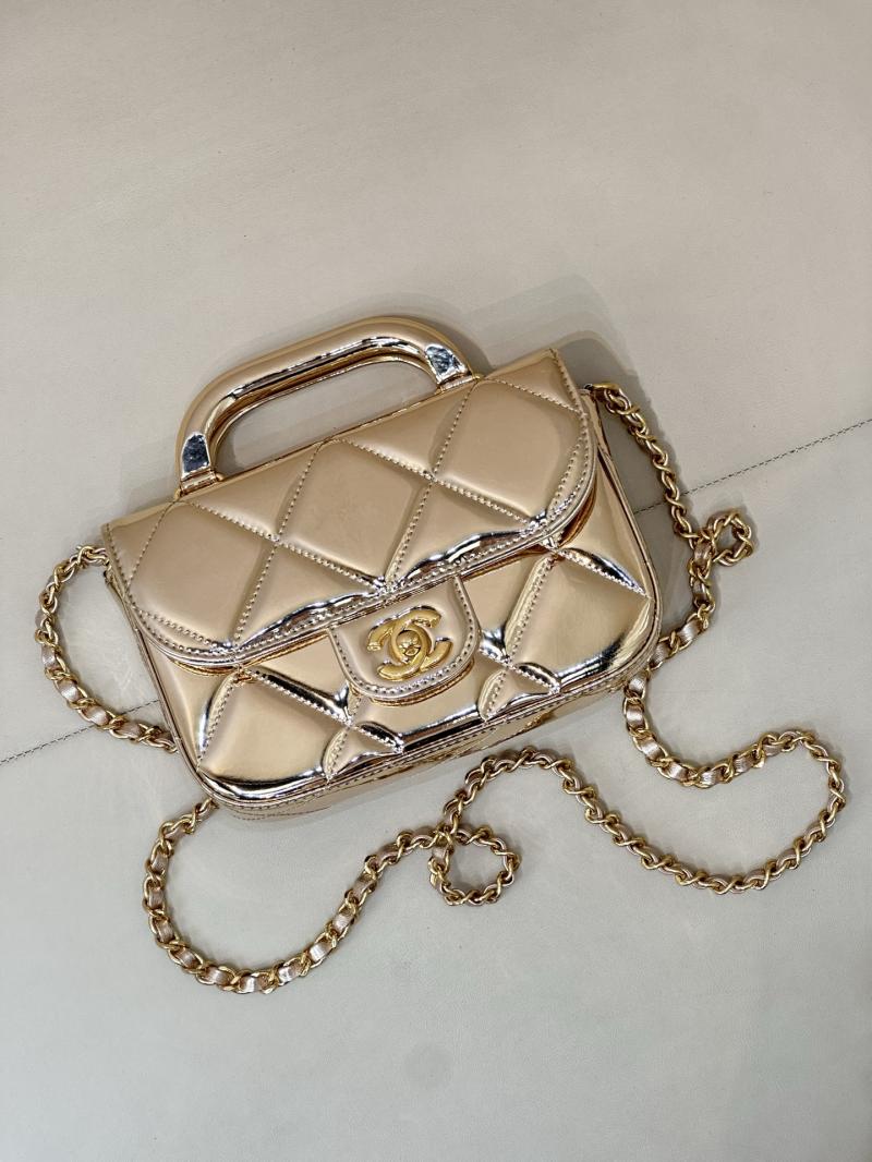 Chanel Small Clutch with Chain Light Gold AP4892