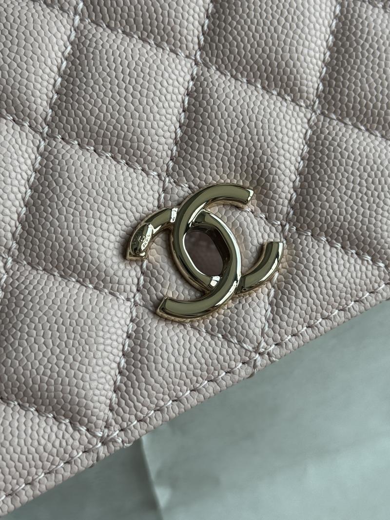 Chanel Small Flap Bag with Top Handle Pink A92990