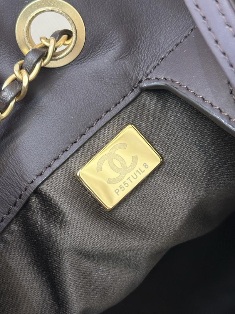 Chanel Suede 25 Medium Backpack Coffee AS5600