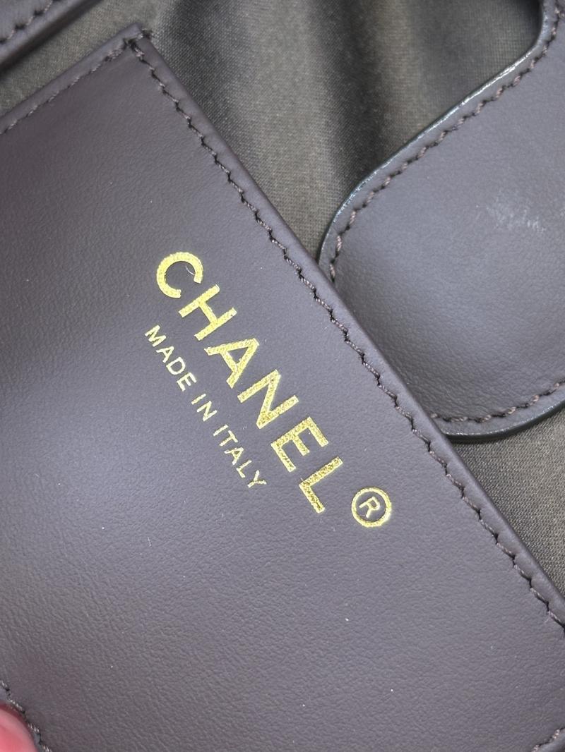 Chanel Suede 25 Medium Backpack Coffee AS5600