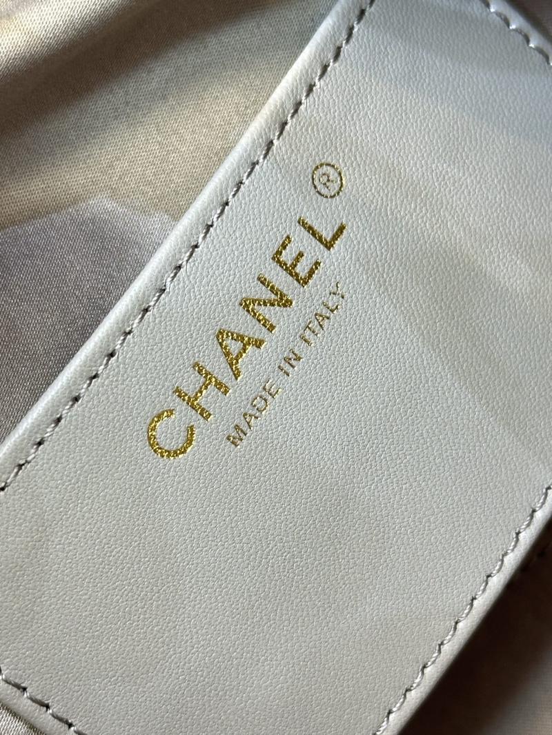 Chanel Suede 25 Small Handbag Grey AS5293
