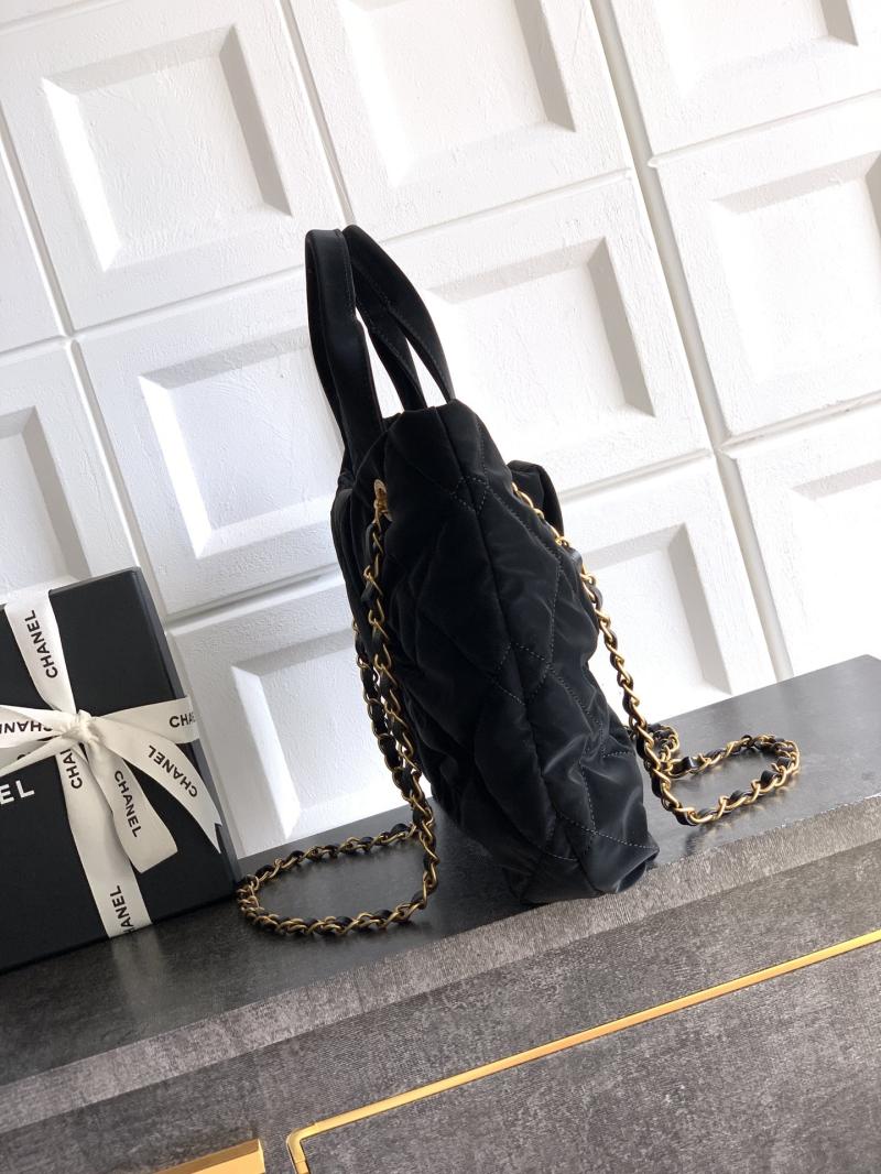 Chanel Velvet Bow bag Black AS5851