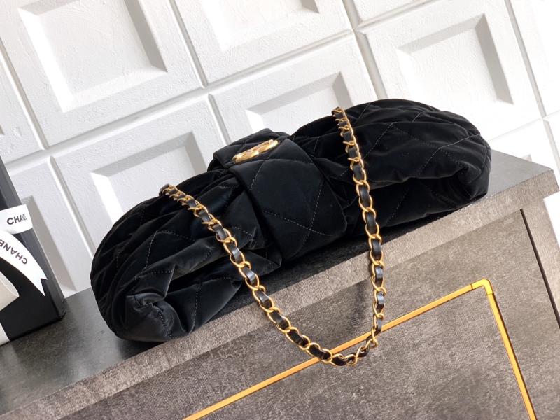 Chanel Velvet Bow bag Black AS5851
