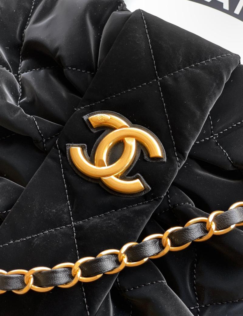 Chanel Velvet Bow bag Black AS5851