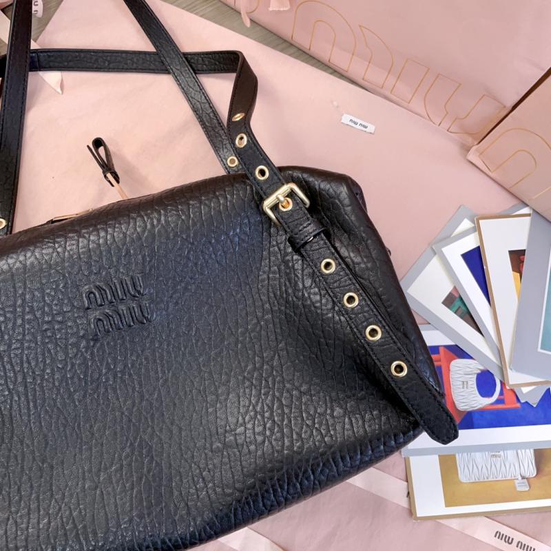 Miu Miu Leather Bag Black 5BC190
