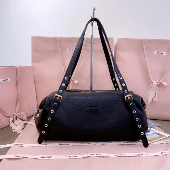 Miu Miu Leather Bag Black 5BC190