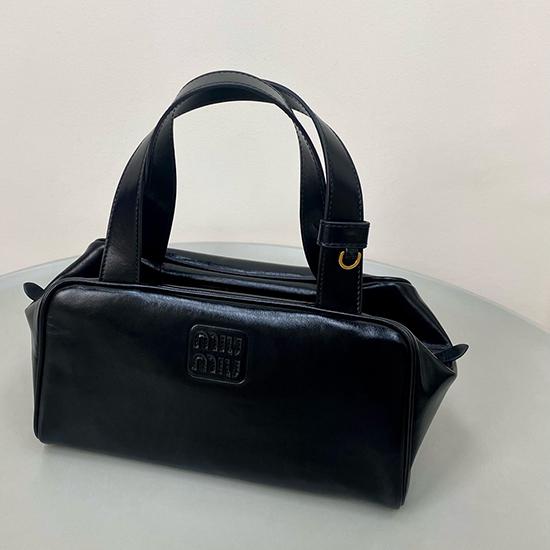 Miu Miu Leather top-handle bag Black 5BB182