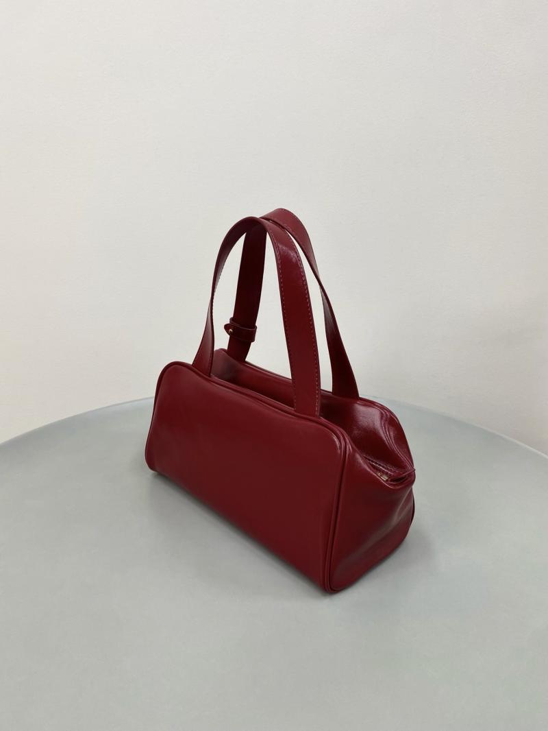 Miu Miu Leather top-handle bag Red 5BB182