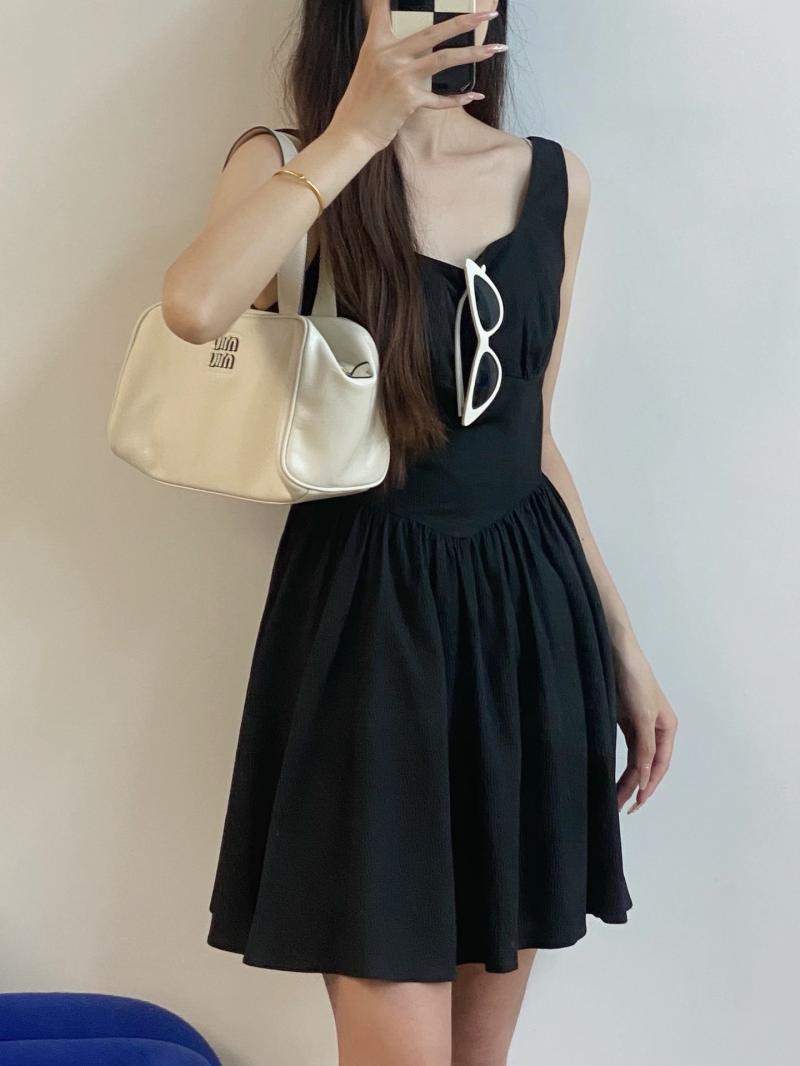 Miu Miu Leather top-handle bag White 5BB182