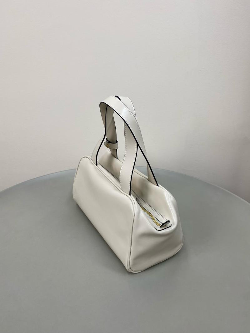 Miu Miu Leather top-handle bag White 5BB182