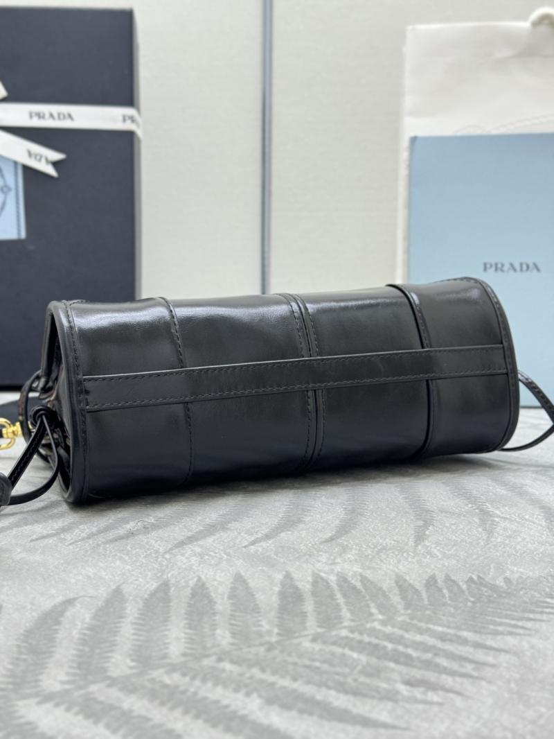 Prada Bonnie leather mini handbag Black 1BA486