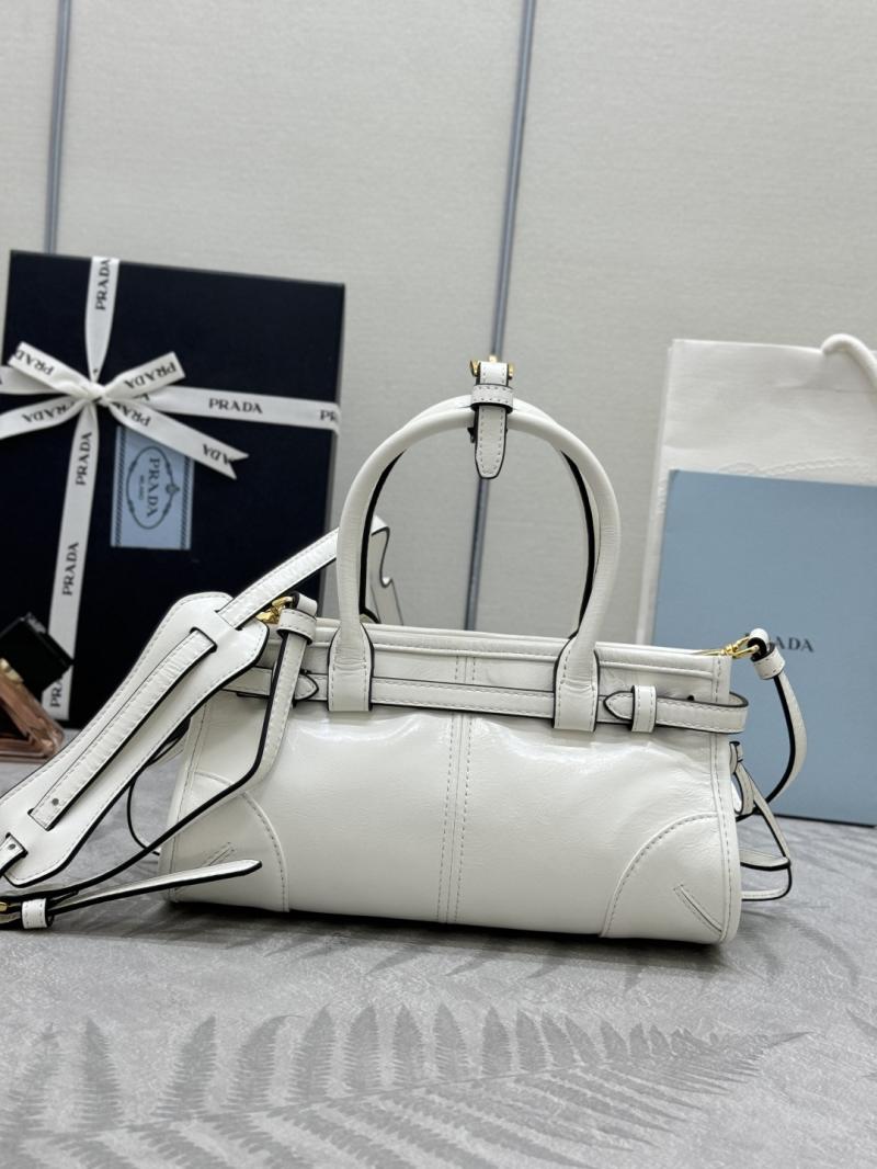 Prada Bonnie leather mini handbag White 1BA486