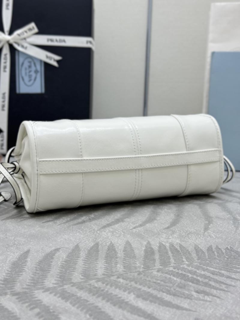 Prada Bonnie leather mini handbag White 1BA486