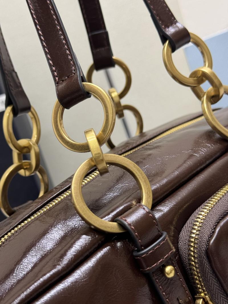 Prada Dangle medium top-handle bag Dark Brown 1BB138