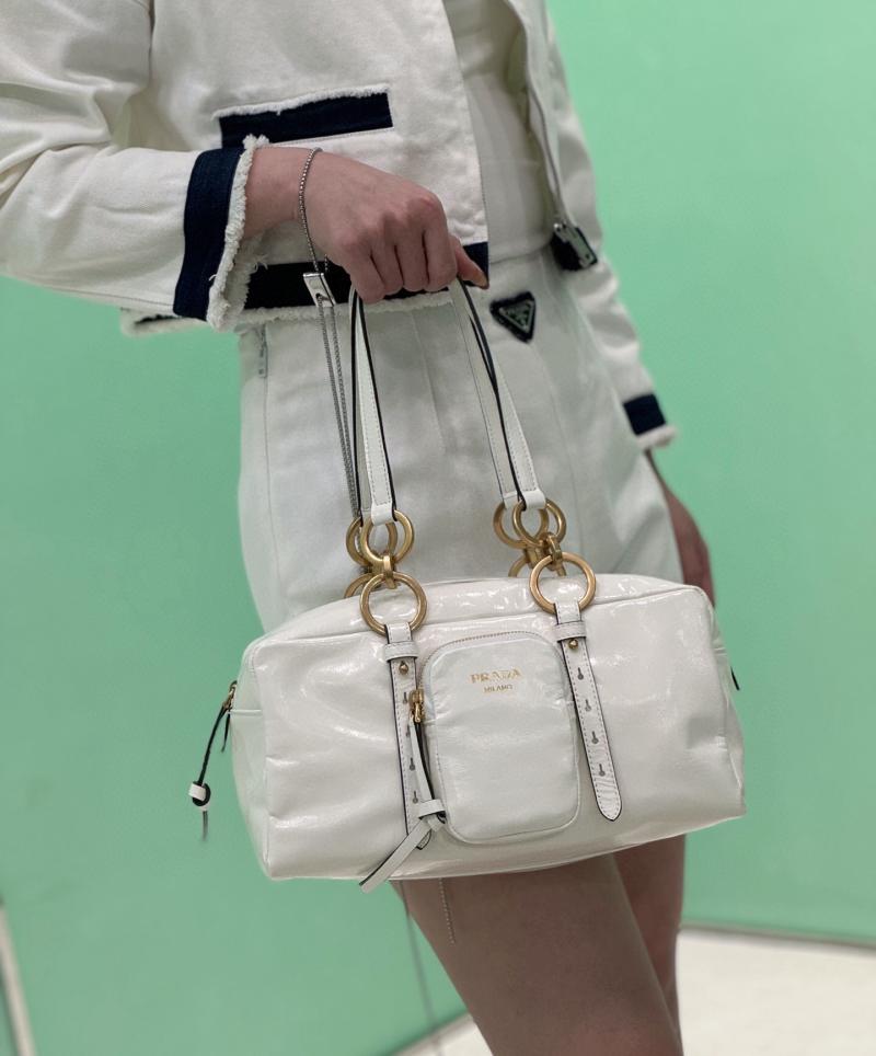 Prada Dangle medium top-handle bag White 1BB138