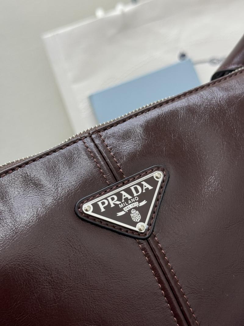 Prada Leather shoulder bag Dark Brown 2VH187