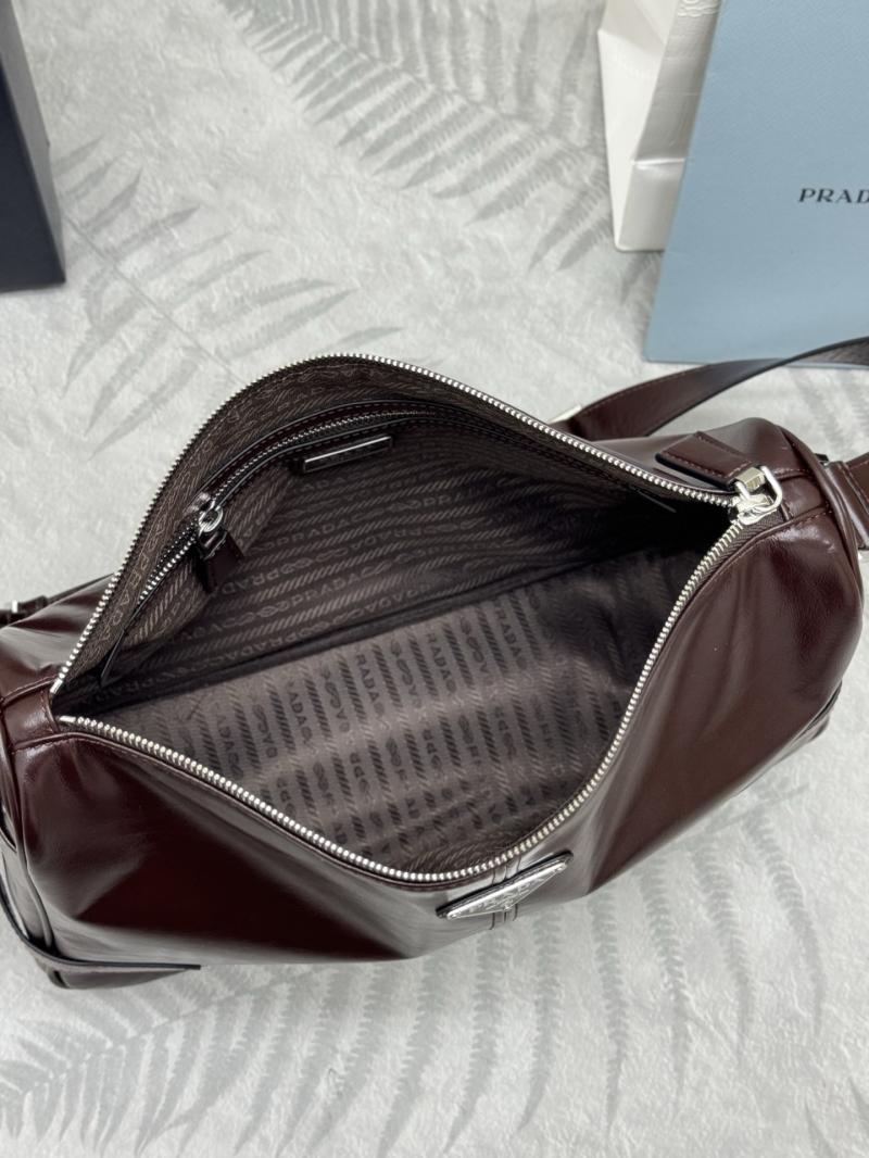 Prada Leather shoulder bag Dark Brown 2VH187