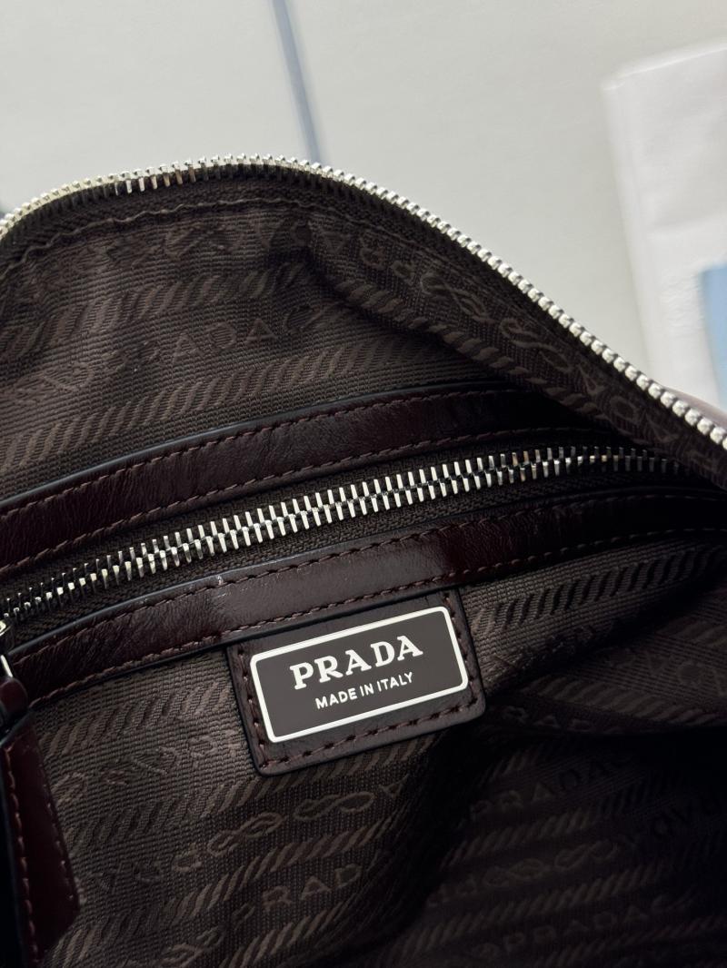 Prada Leather shoulder bag Dark Brown 2VH187