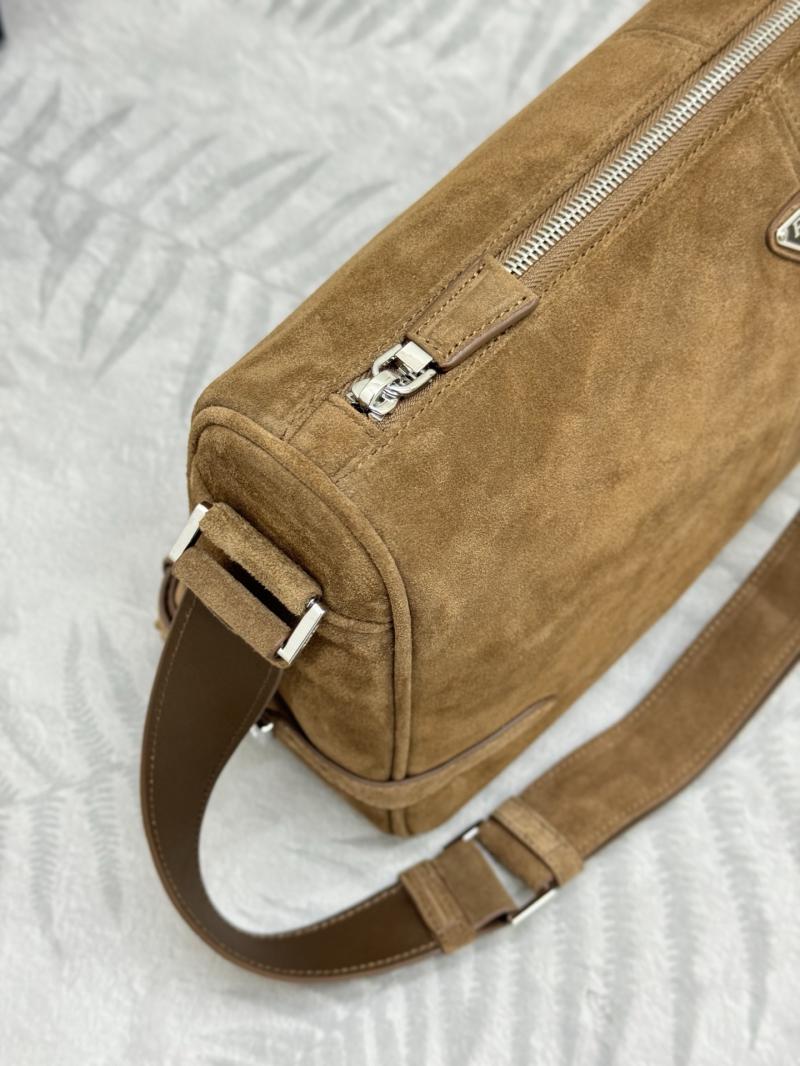 Prada Suede shoulder bag Dark Brown 2VH187