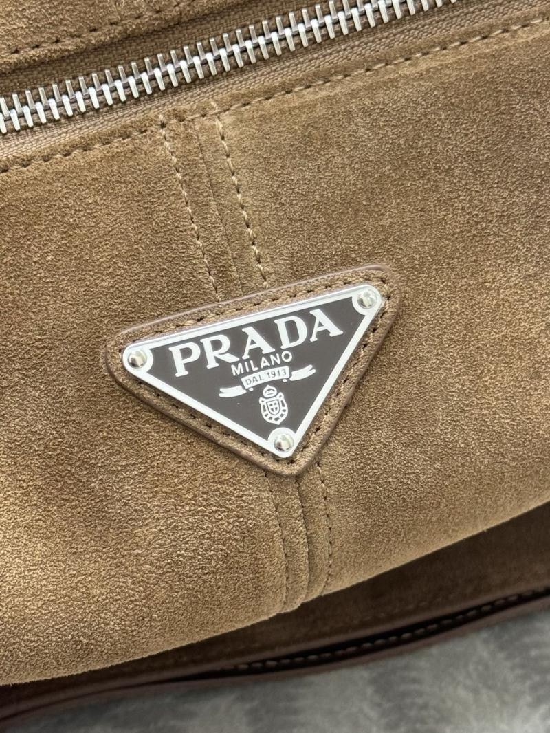 Prada Suede shoulder bag Dark Brown 2VH187