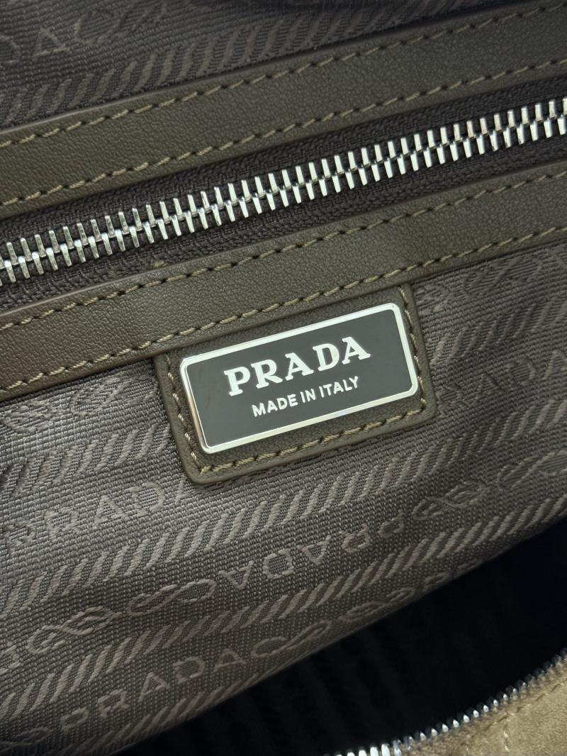 Prada Suede shoulder bag Dark Brown 2VH187