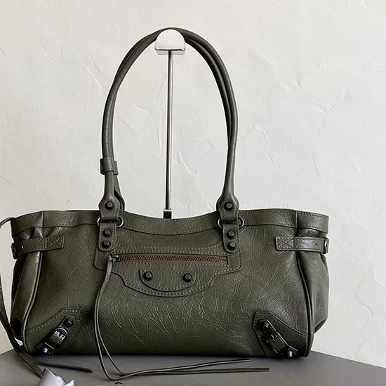 Balenciaga East-west Le City Bag Green 845704