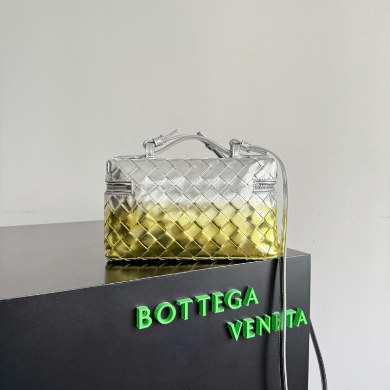 Bottega Veneta Bang Bang Vanity Case Silver Yellow B789109
