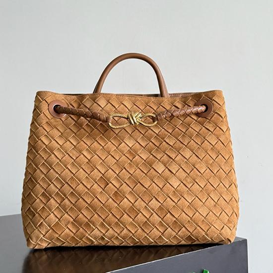 Bottega Veneta Suede Medium Andiamo Amber B743572