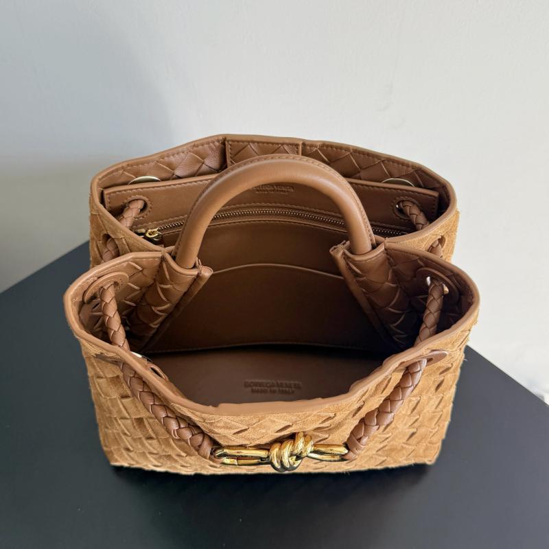 Bottega Veneta Suede Small Andiamo Amber B743568