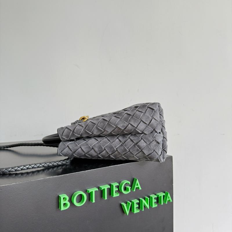 Bottega Veneta Suede Small Andiamo Graphite 743568