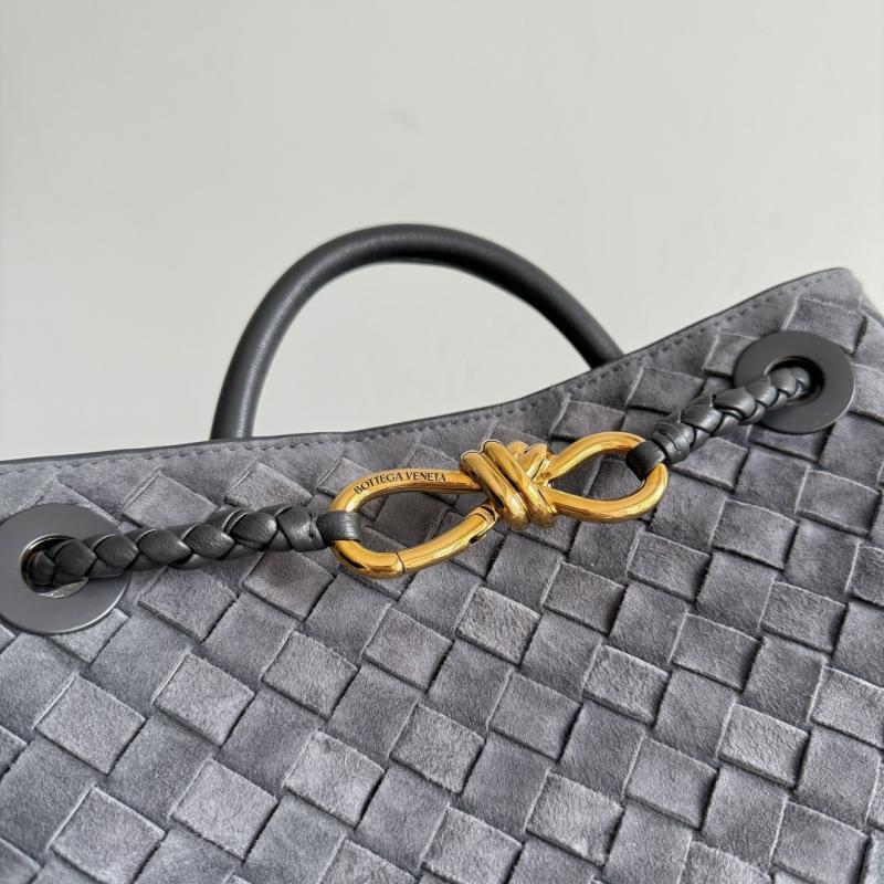 Bottega Veneta Suede Small Andiamo Graphite 743568