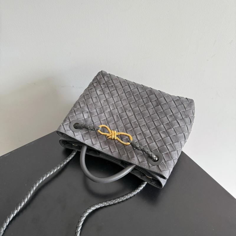 Bottega Veneta Suede Small Andiamo Graphite 743568