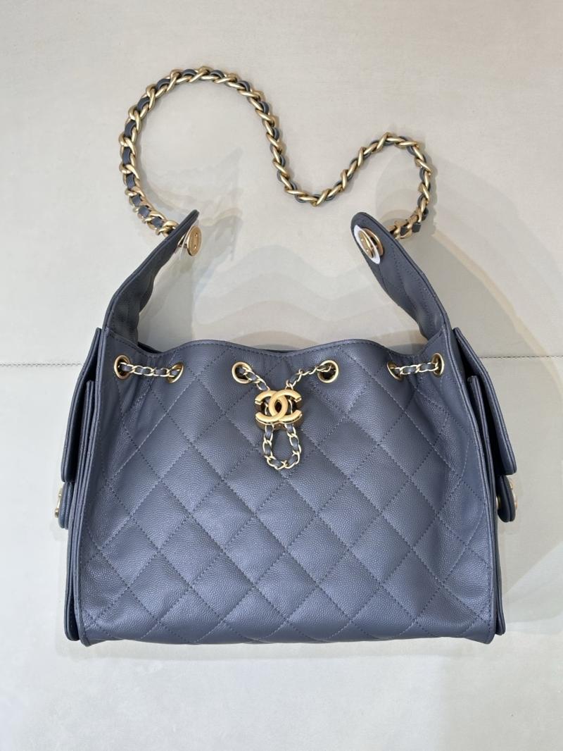 CHANEL 25 Small Handbag Dark Grey AS5293