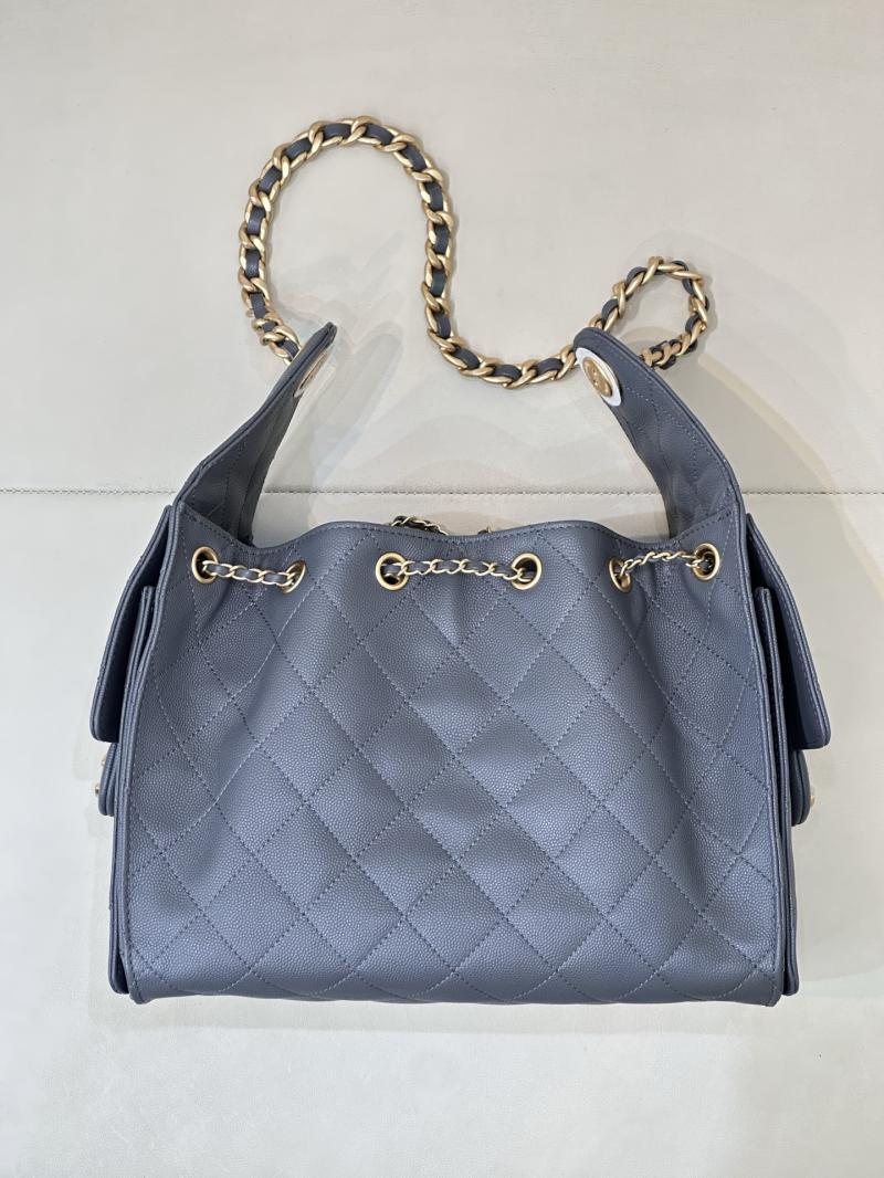 CHANEL 25 Small Handbag Dark Grey AS5293