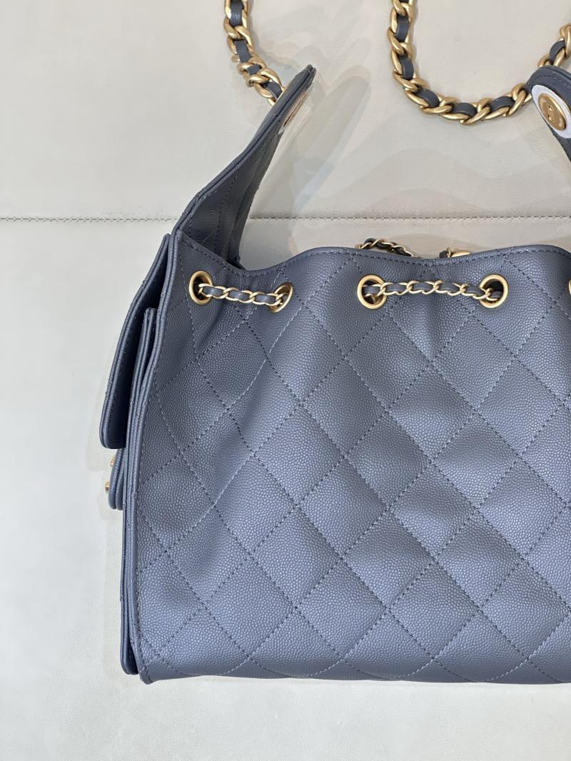 CHANEL 25 Small Handbag Dark Grey AS5293