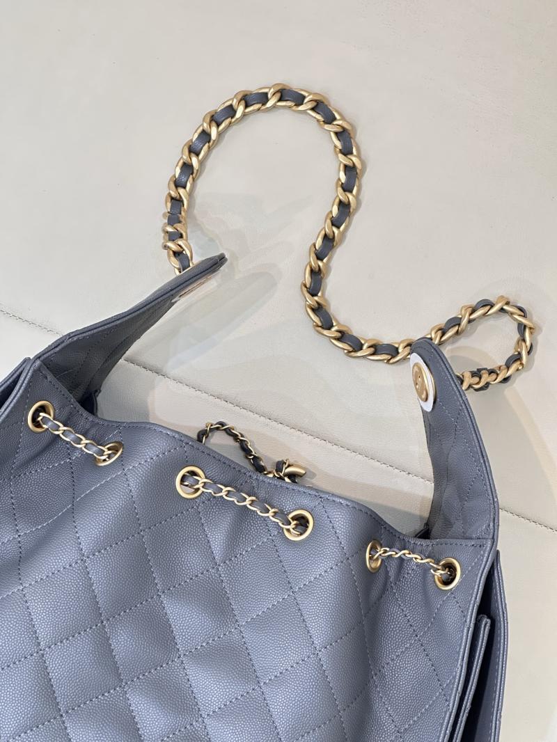CHANEL 25 Small Handbag Dark Grey AS5293