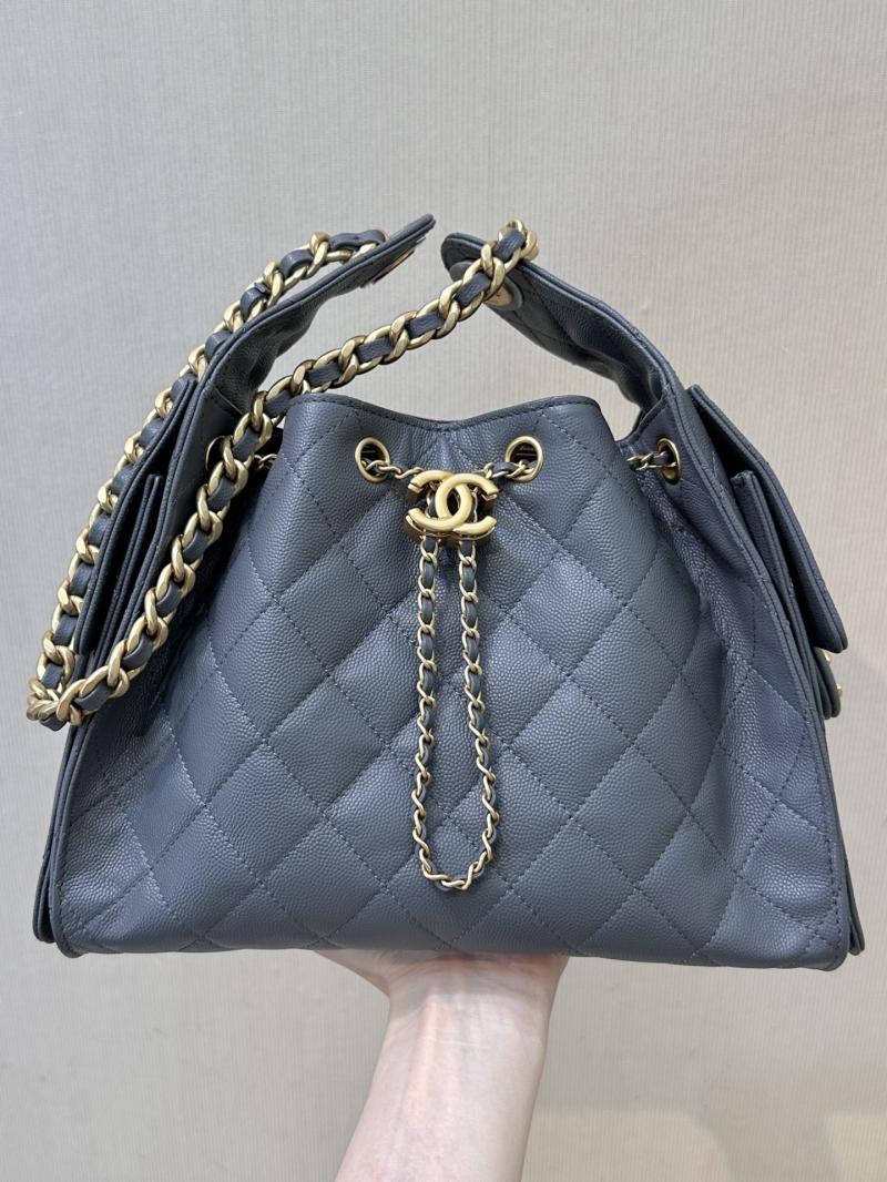 CHANEL 25 Small Handbag Dark Grey AS5293